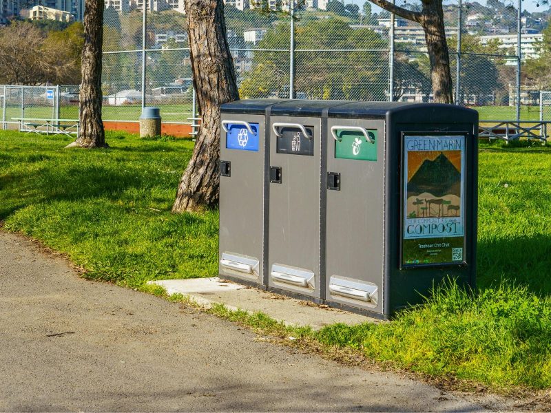 waste bins outdoor